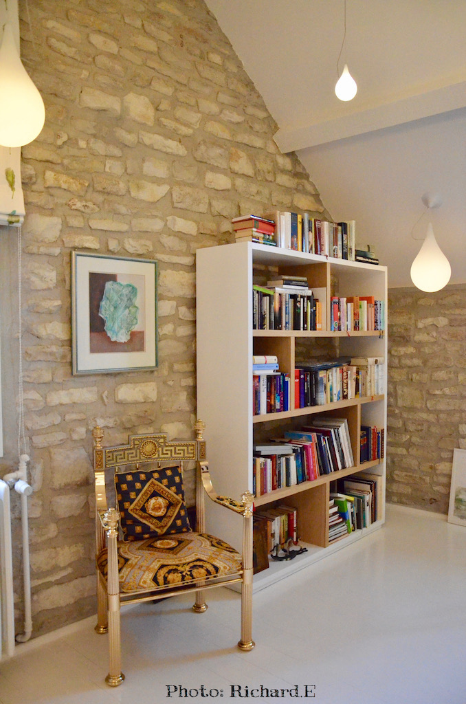 Bibliotheque luminaires goutte deau hannah elizabeth interior design