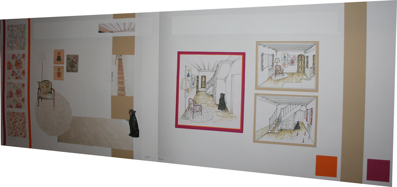 Croquis design cage escalier