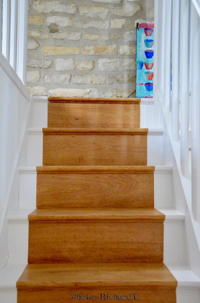 Escalier peint blanc hannah elizabeth interior design
