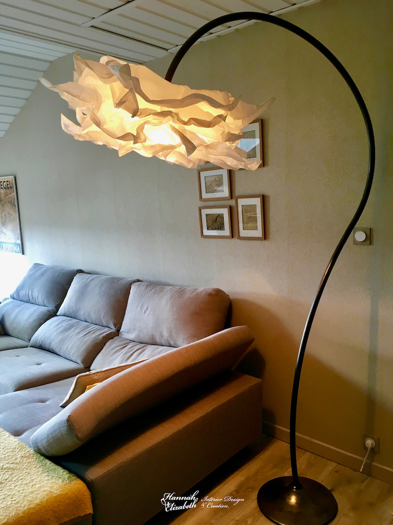 Lampadaire nuage salon hannah elizabeth interior design