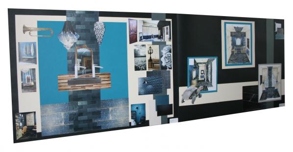 Salle de bain bleu petrole hannahelizabethinteriordesign
